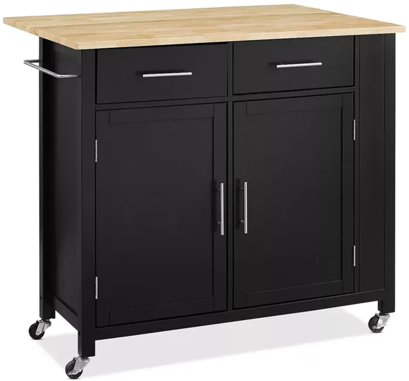 Sparrow & Wren Savannah Wood Top Drop Leaf Kitchen Island/Cart