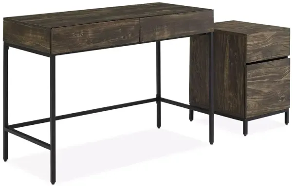 Sparrow & Wren Jacobsen 2 Piece File Cabinet & Desk Set