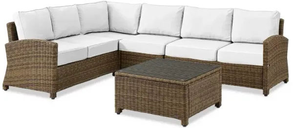 Crosley Bradenton 5 Piece Outdoor Sectional Sofa