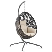 Sparrow & Wren Calliope Indoor/Outdoor Wicker Hanging Egg Chair