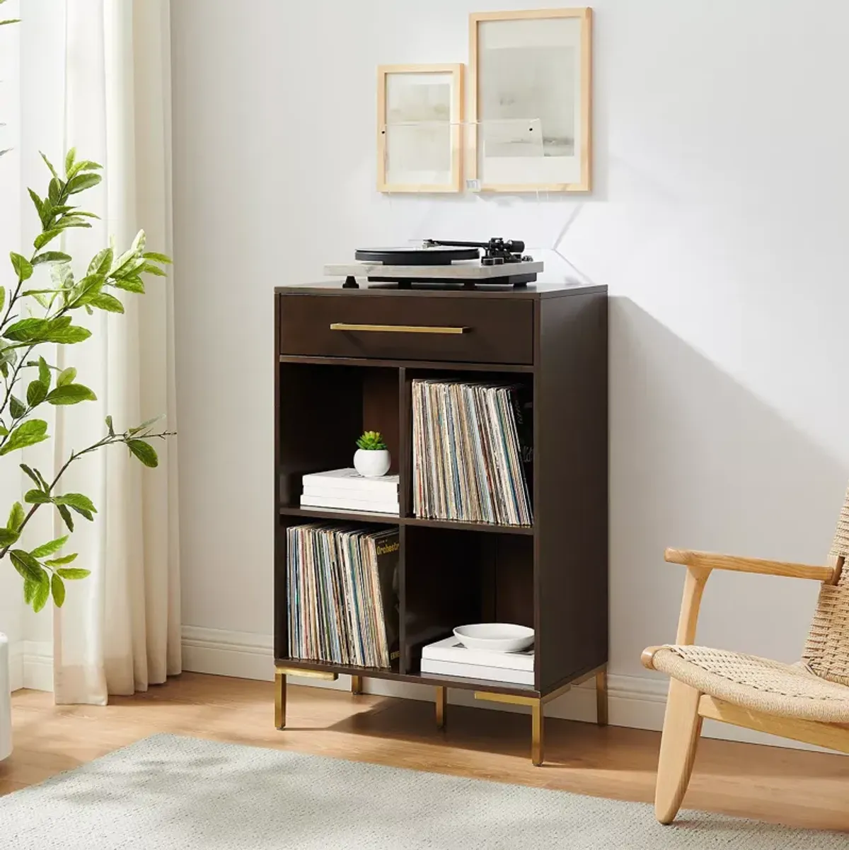 Crosley Juno Record Storage Cube Bookcase