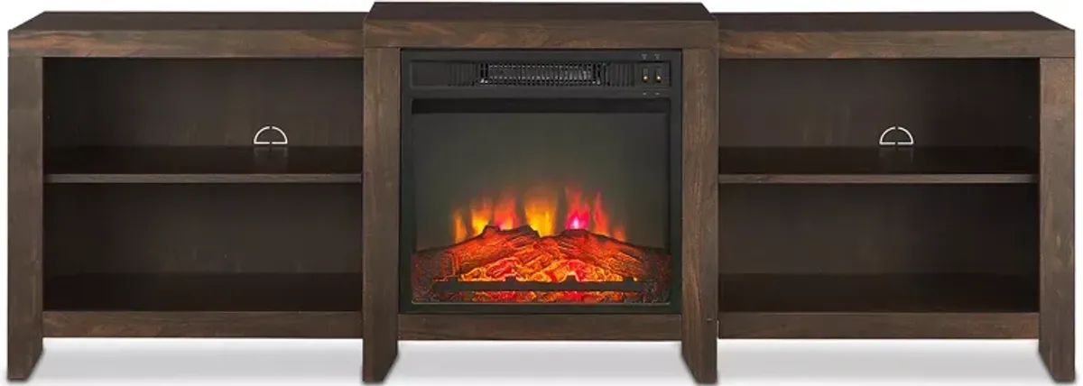 Crosley Ronin Low Profile Fireplace TV Stand