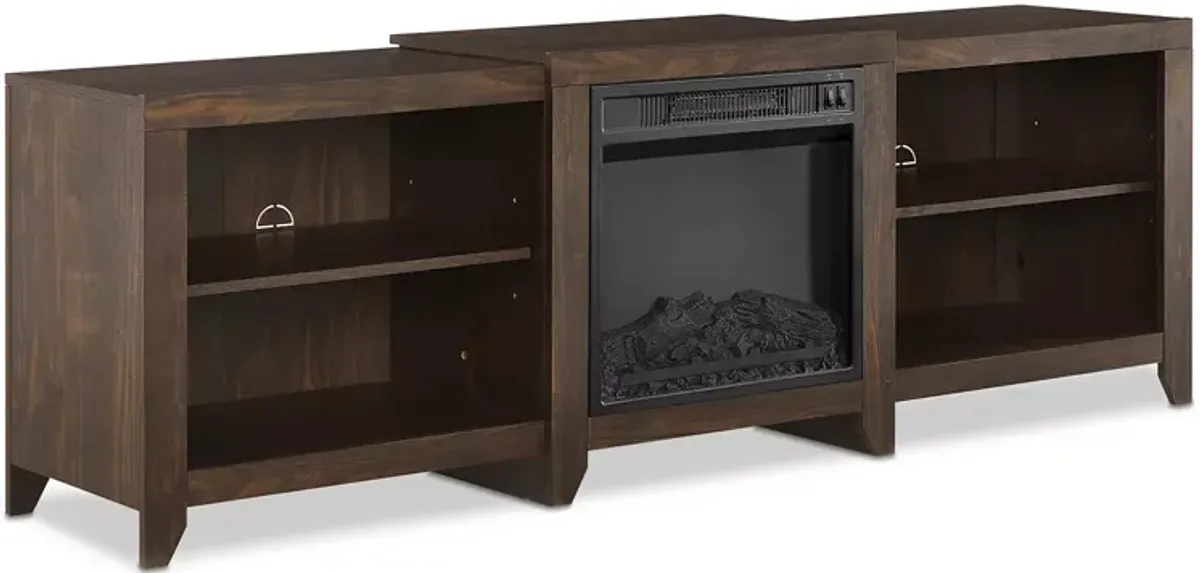 Crosley Ronin Low Profile Fireplace TV Stand