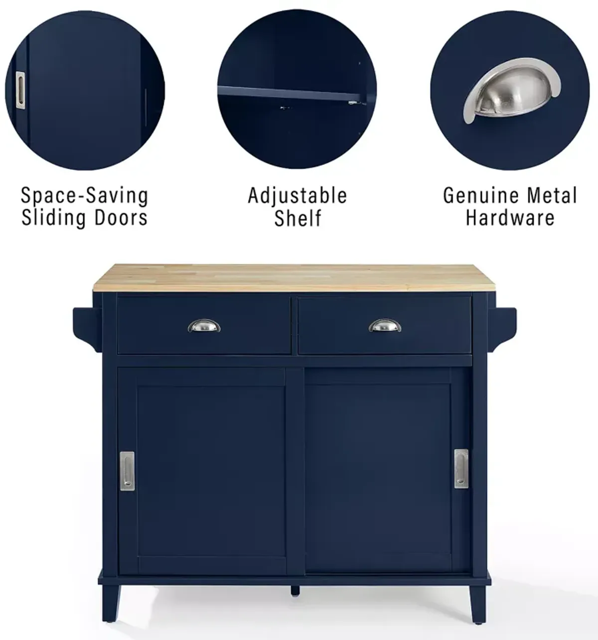 Crosley Cora Drop Leaf Kitchen Island