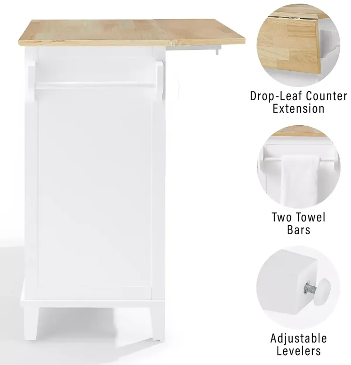 Crosley Cora Drop Leaf Kitchen Island