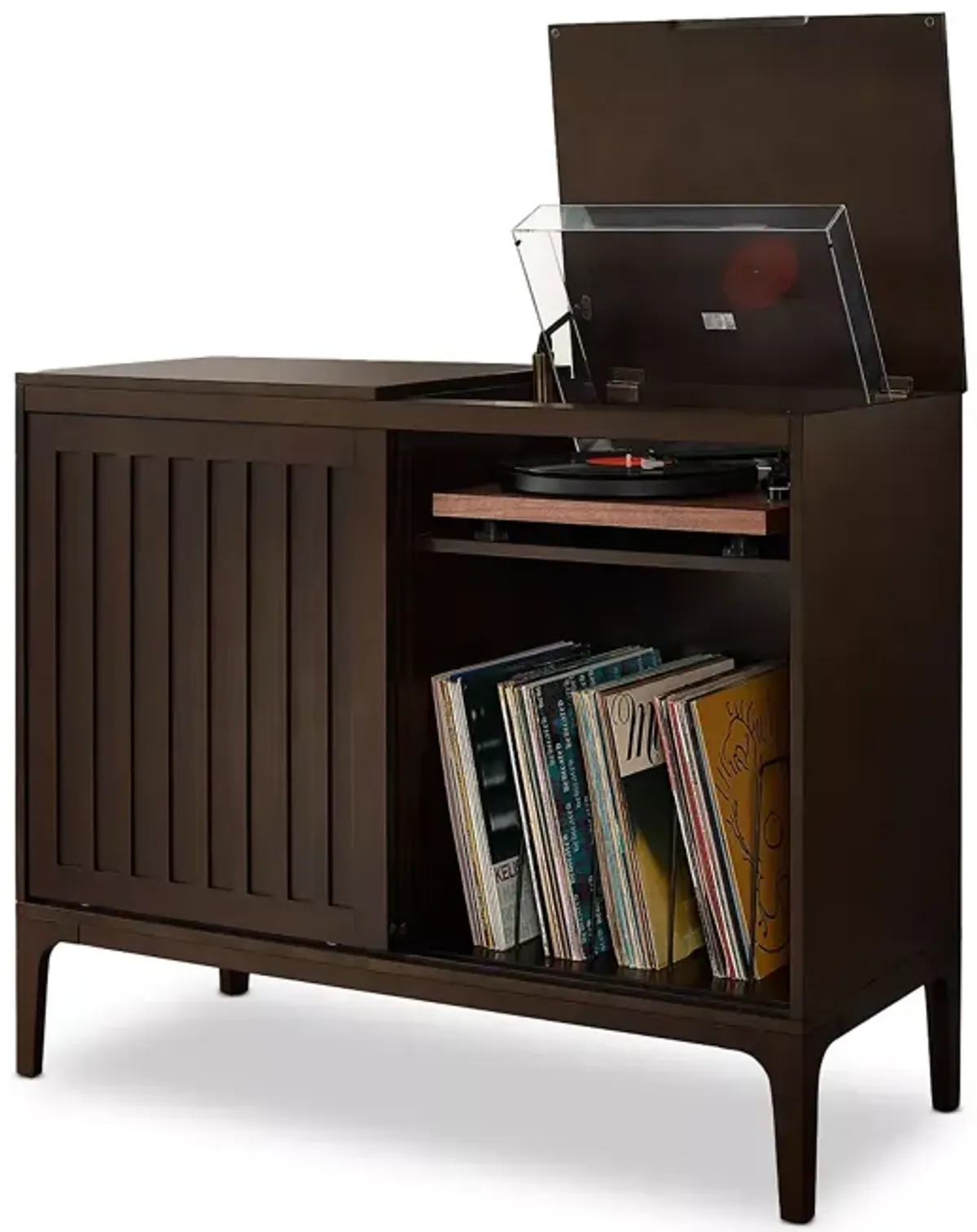 Crosley Asher Record Storage Media Console