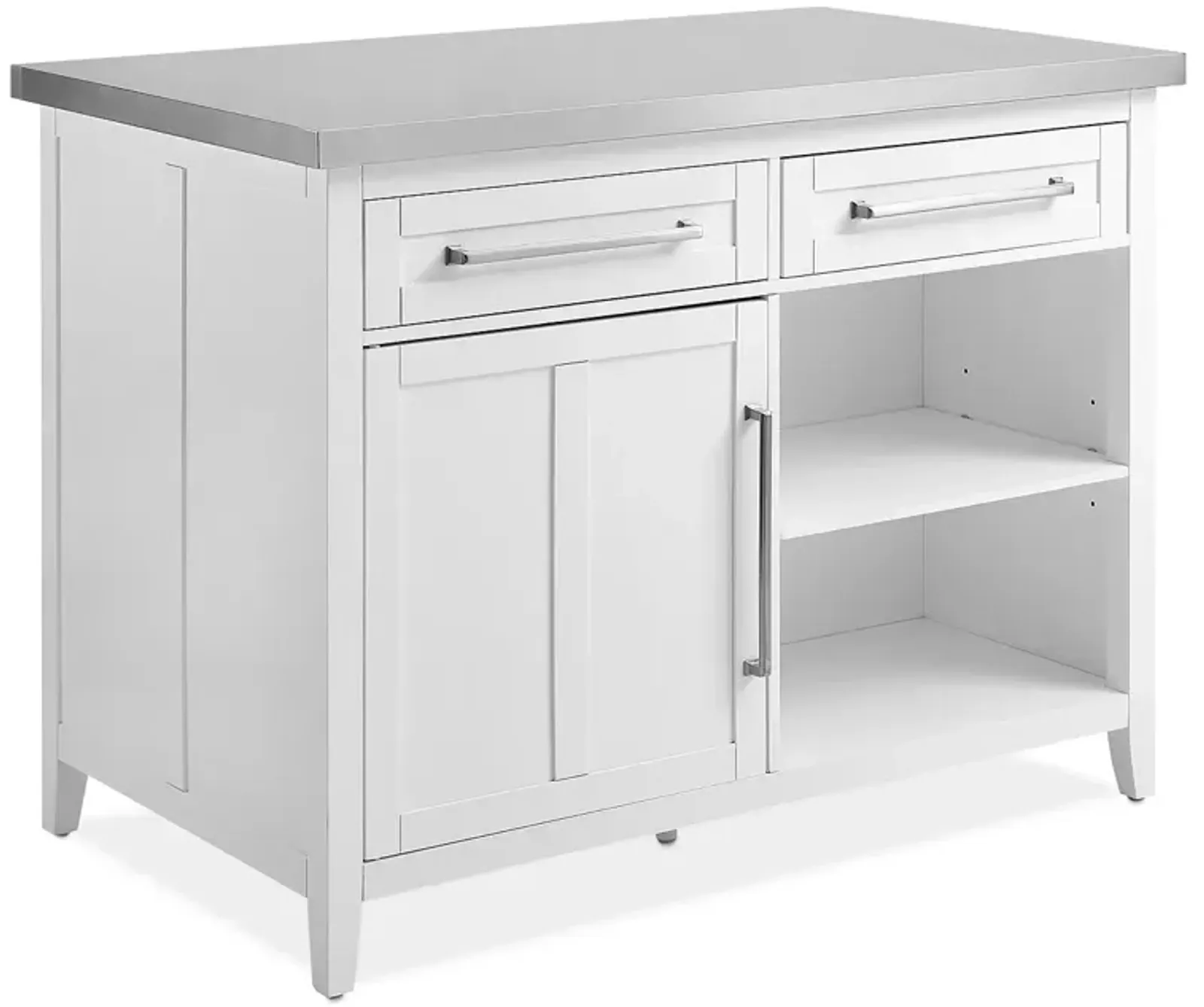 Crosley Silvia Stainless Steel Top Kitchen Island