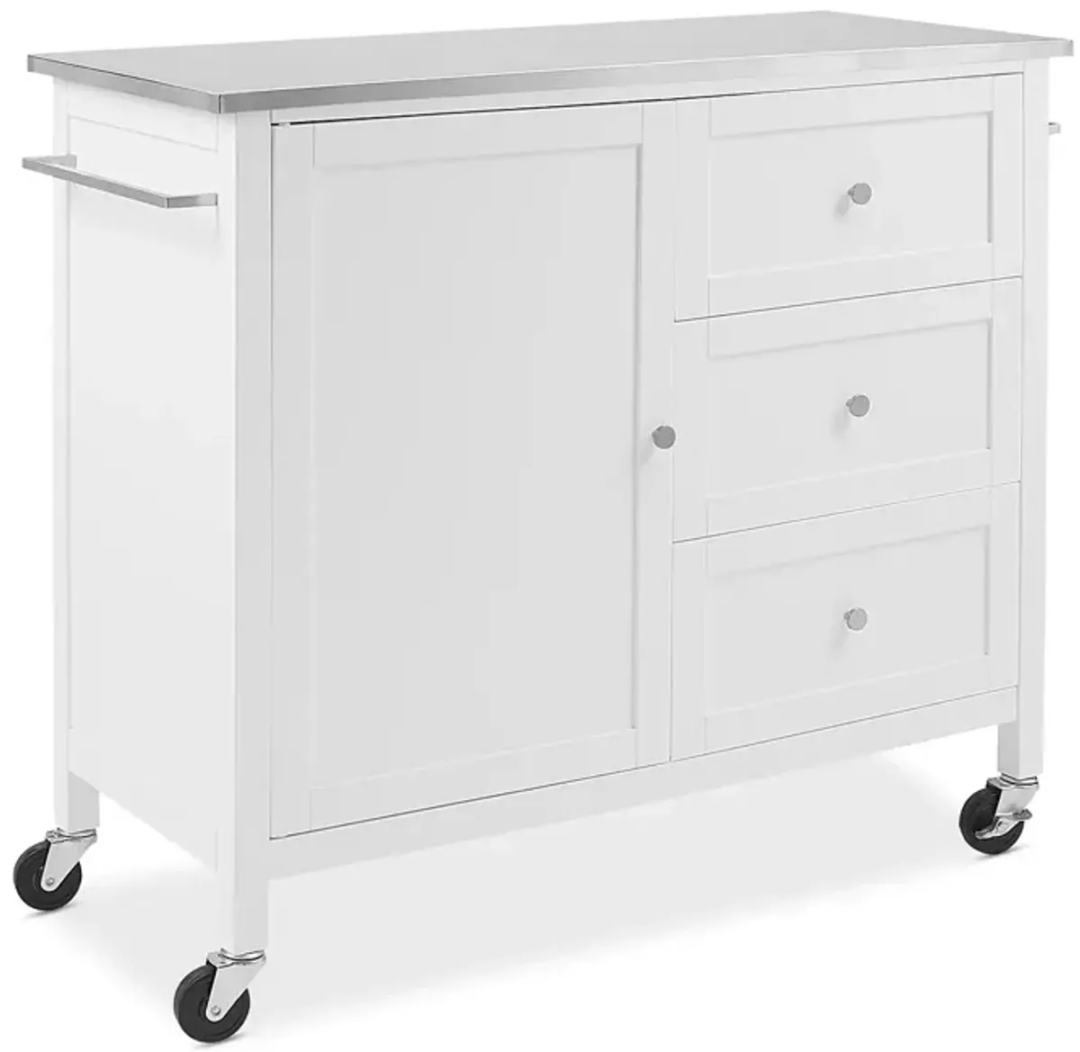 Crosley Soren Stainless Steel Top Kitchen Island Cart