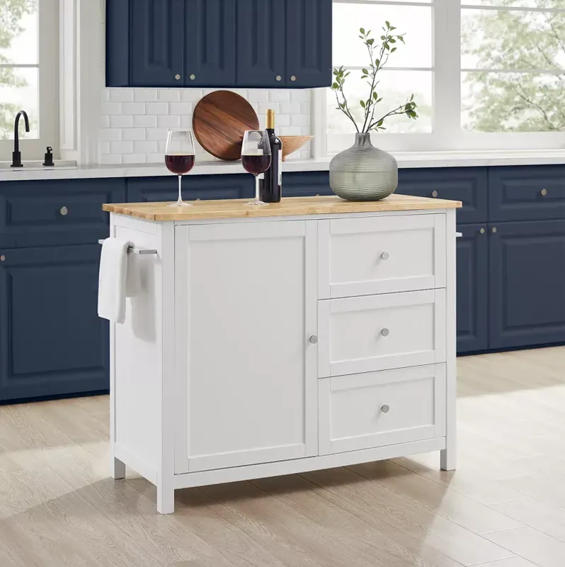 Crosley Soren Wood Top Kitchen Island Cart