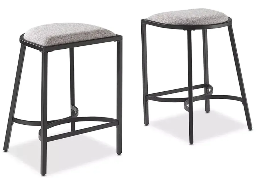 Crosley Ellery 2 Counter Height Bar Stools, Set of 2