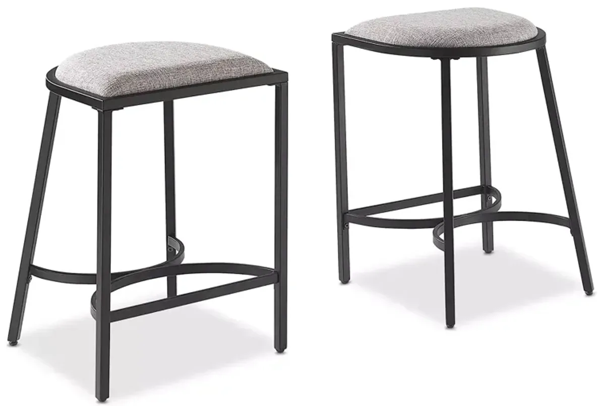 Crosley Ellery 2 Counter Height Bar Stools, Set of 2