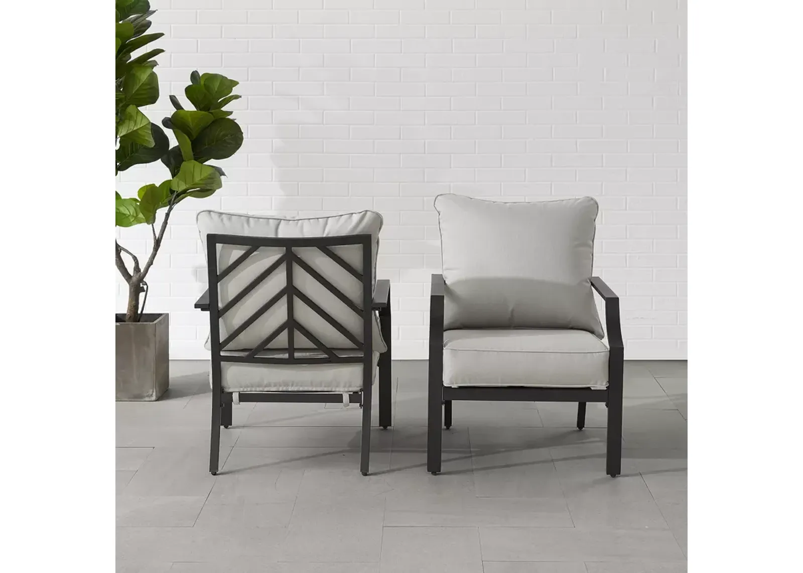 Crosley Otto 2 Piece Outdoor Chair Set