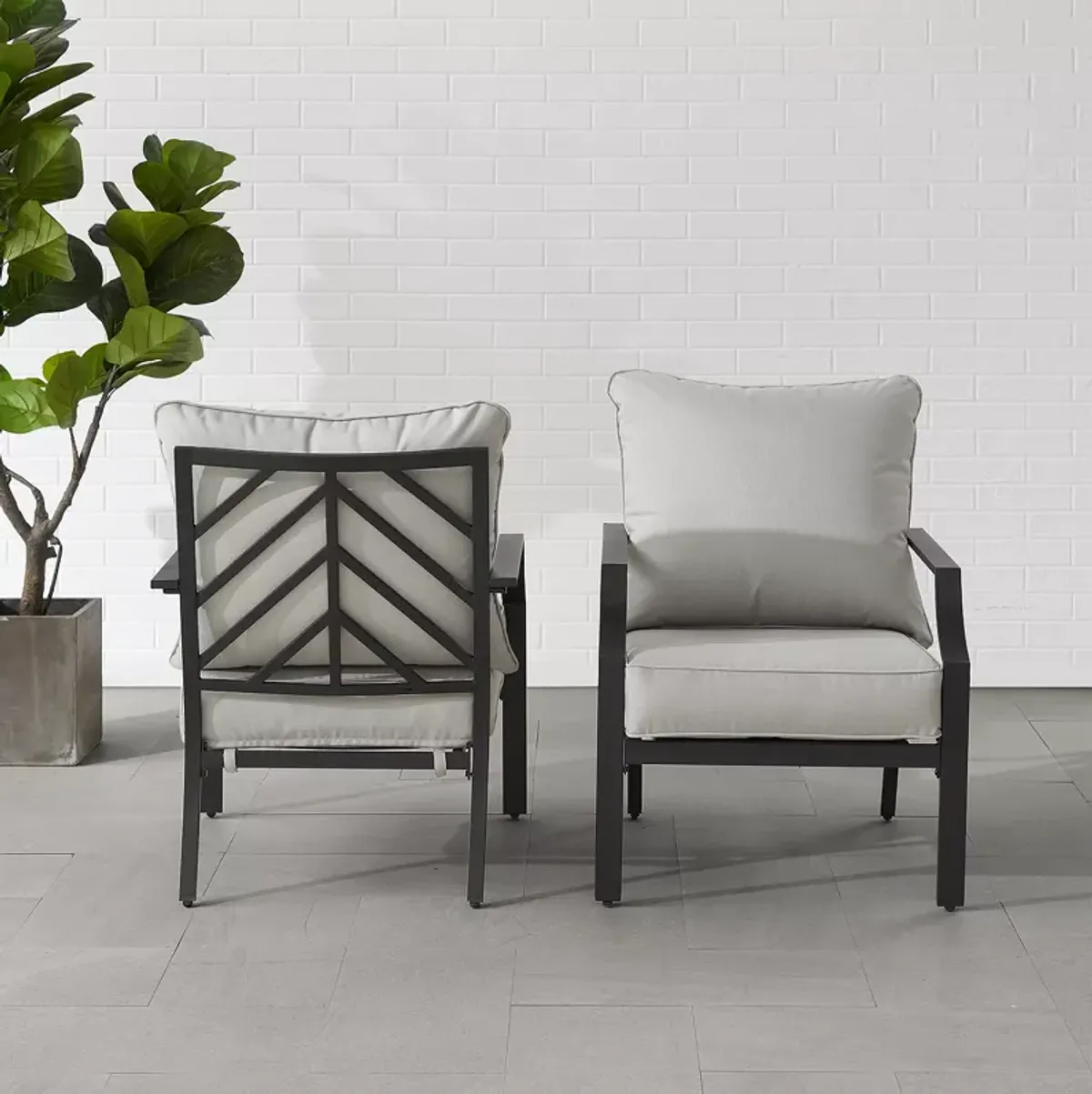 Crosley Otto 2 Piece Outdoor Chair Set