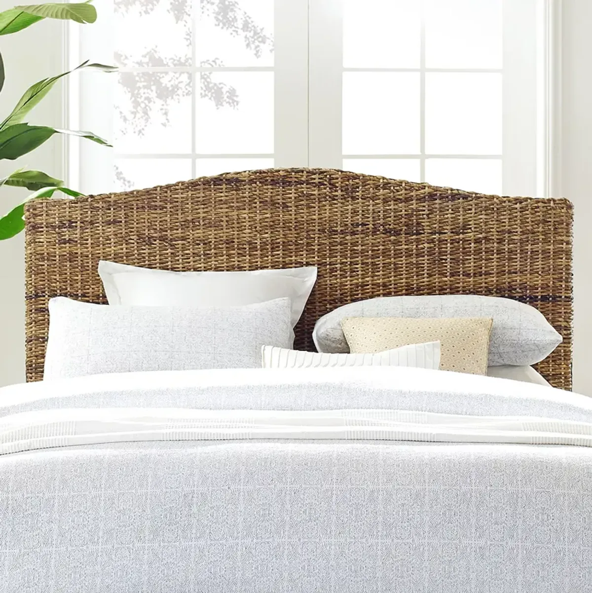 Crosley Serena Rattan King Headboard