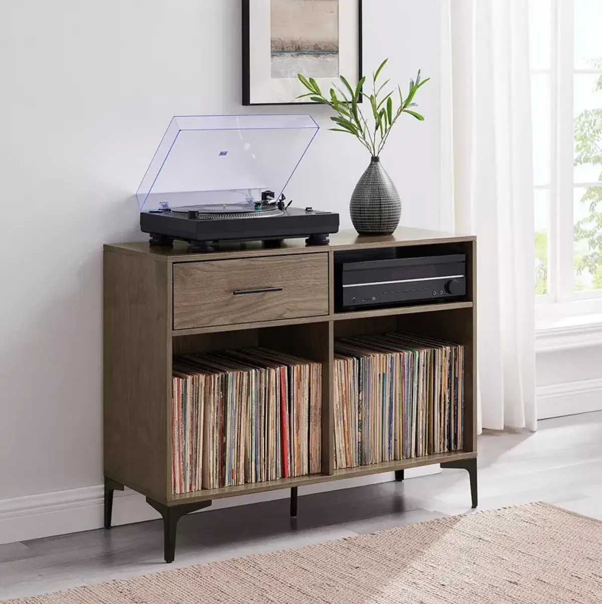 Crosley Sydney Record Storage Media Console