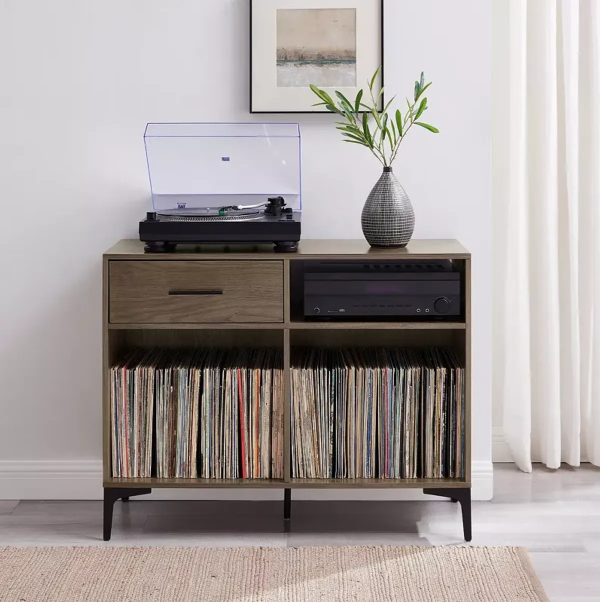 Crosley Sydney Record Storage Media Console