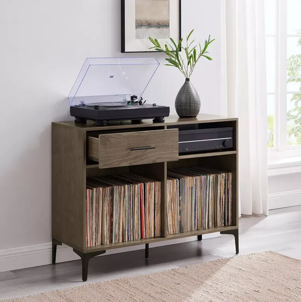 Crosley Sydney Record Storage Media Console