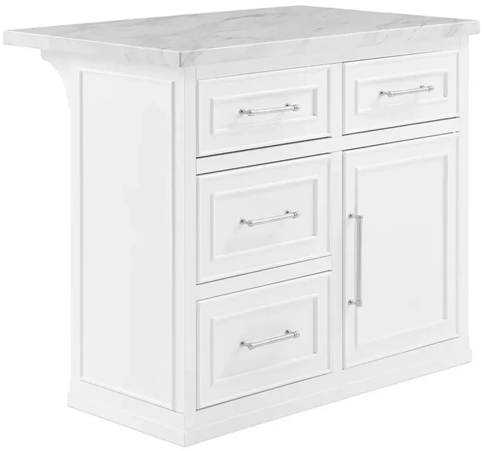 Crosley Cutler Faux Marble Top Kitchen Island