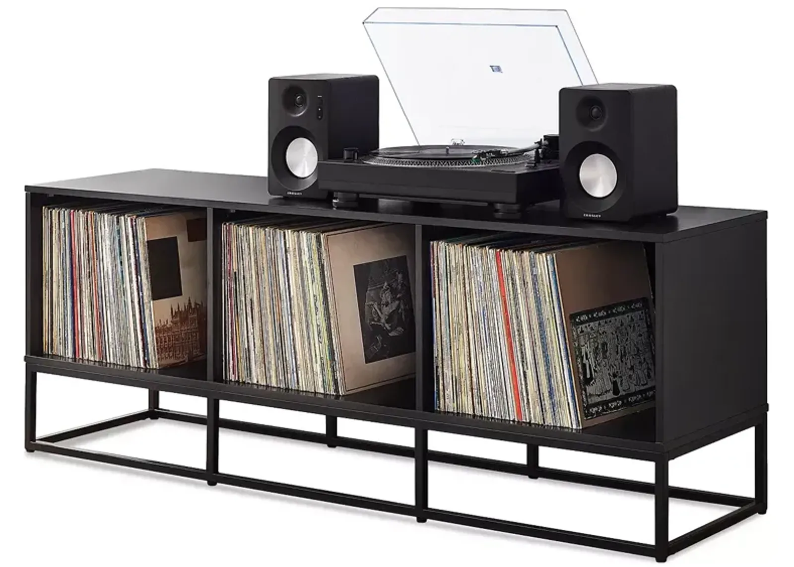 Crosley Enzo Large Record Storage Media Console