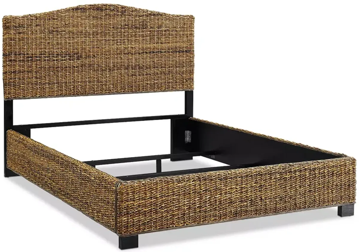 Crosley Serena Rattan King Bed