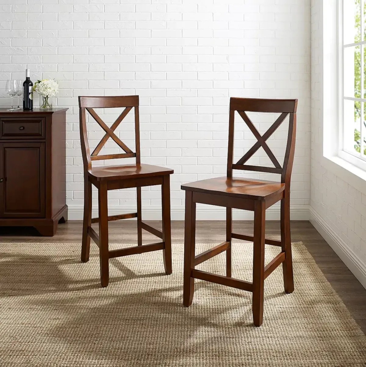 Sparrow & Wren X-Back Counter Stool, Set of 2