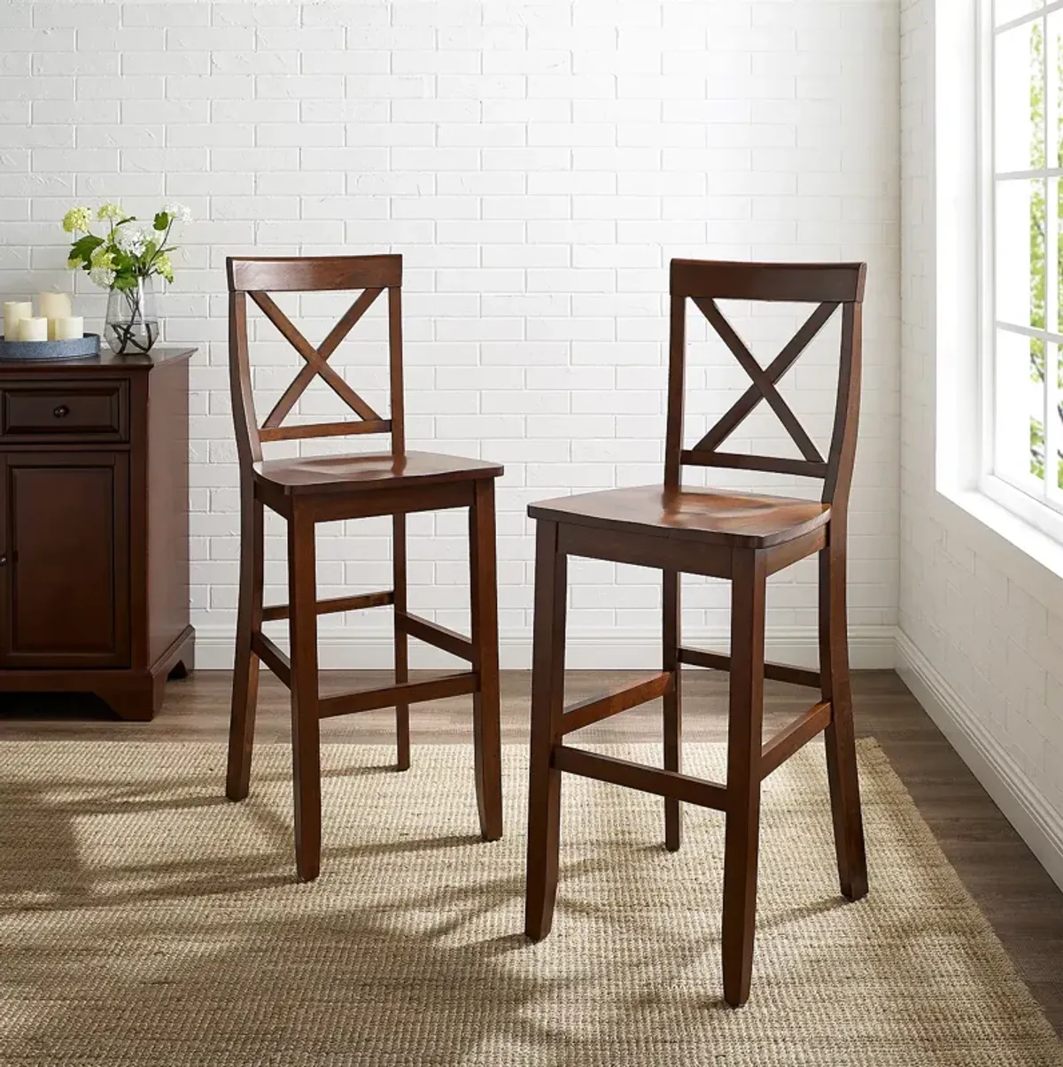 Sparrow & Wren X-Back Bar Stool, Set of 2