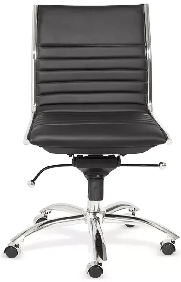Euro Style Dirk Low Back Office Chair without Armrests