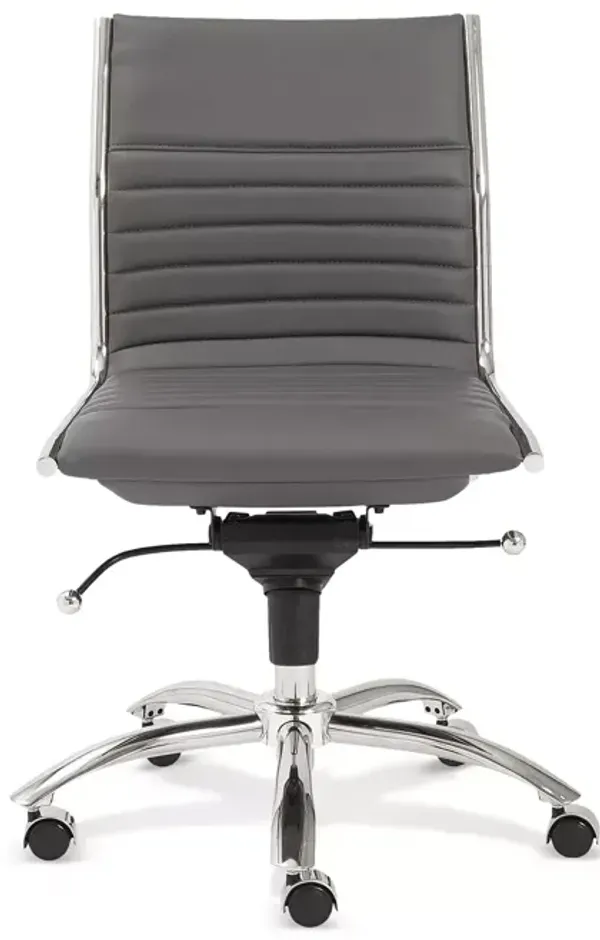 Euro Style Dirk Low Back Office Chair without Armrests