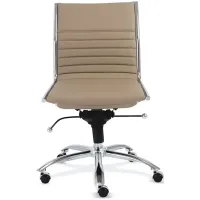 Euro Style Dirk Low Back Office Chair without Armrests