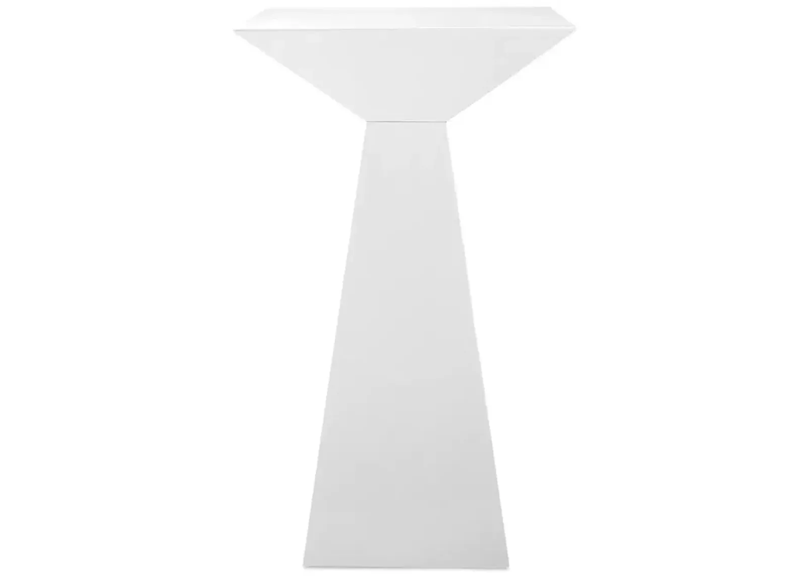 Euro Style Tad-B 24" Bar Table in High Gloss White