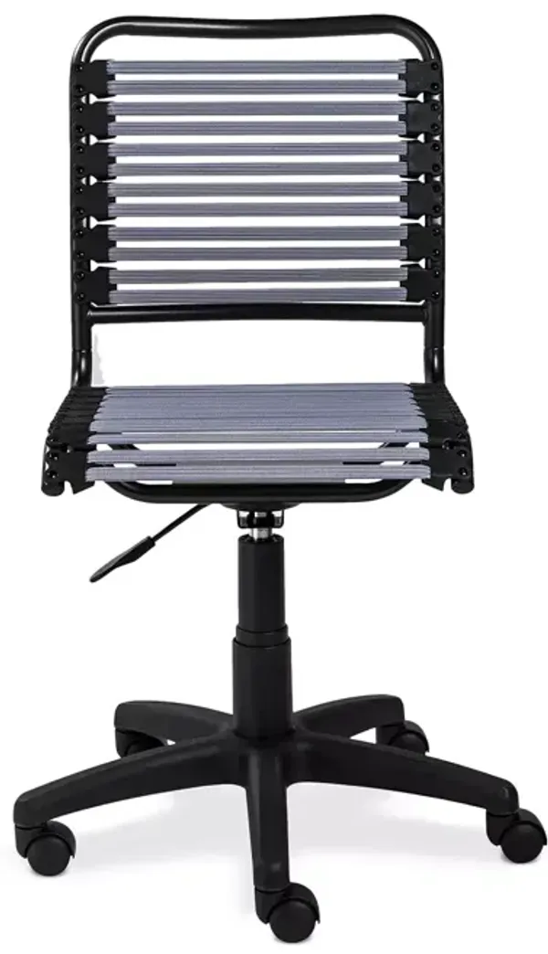 Euro Style Allison Bungie Flat Low Back Office Chair