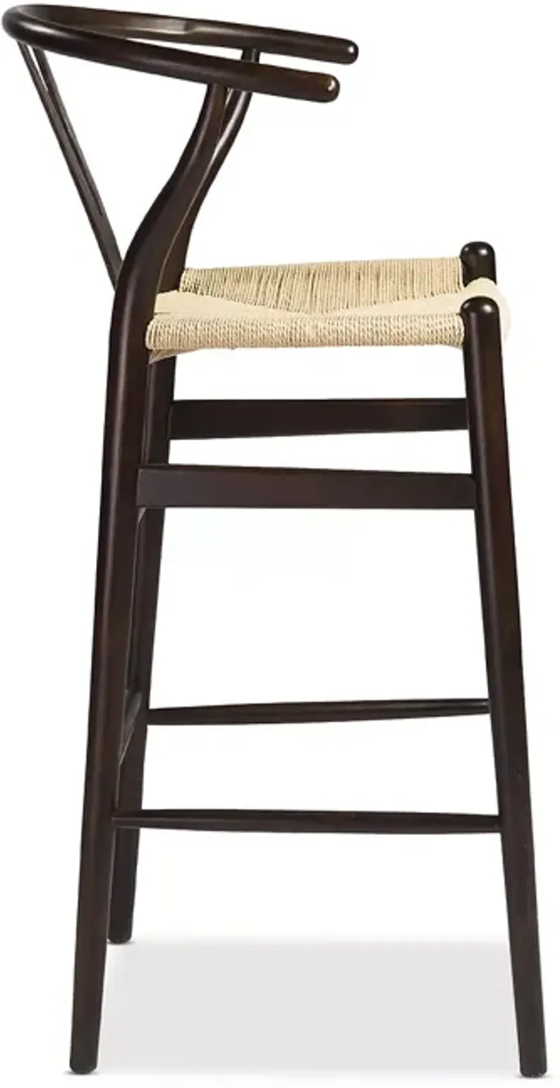 Euro Style Evelina-B Walnut Bar Stool