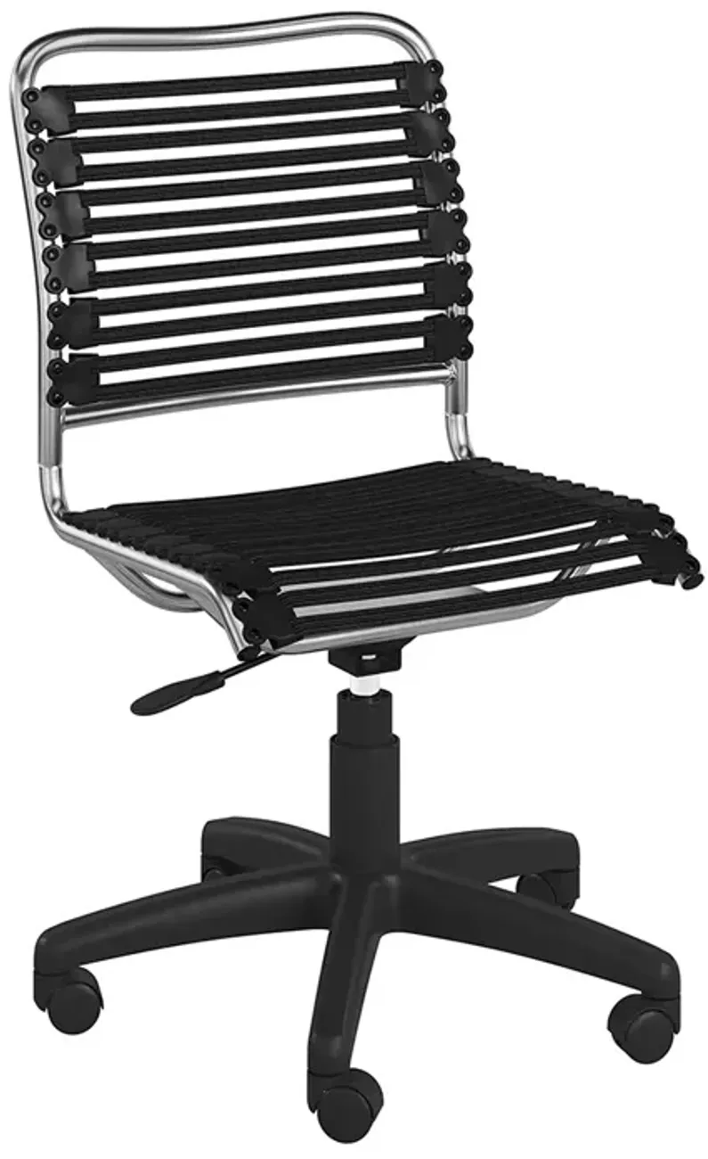 Euro Style Allison Bungie Flat Low Back Office Chair