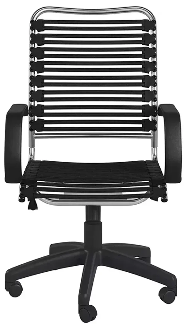 Euro Style Allison Bungie Flat High Back Office Chair