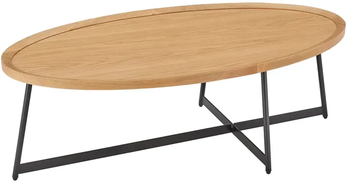 Euro Style Niklaus 47" Oval Coffee Table