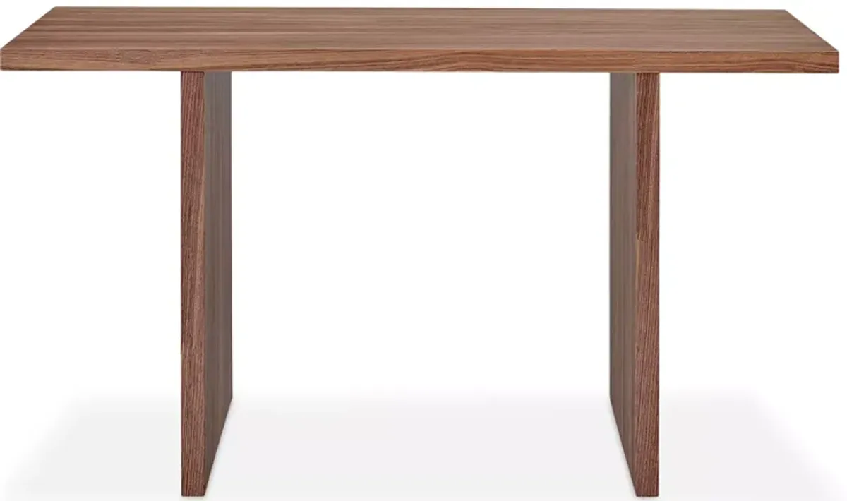 Euro Style Abby 55" Desk in Walnut