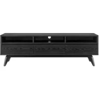 Euro Style Lawrence 63" Black Media Stand