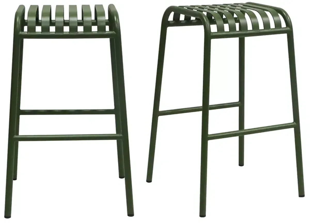 Euro Style Enid Outdoor Bar Stool, Set of 2