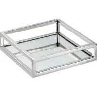 Classic Touch Square Mirrored Napkin Holder