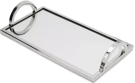 Classic Touch 12"L Rectangular Mirror Tray