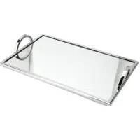 Classic Touch Rectangular Mirror Tray