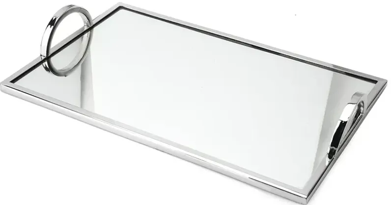 Classic Touch Rectangular Mirror Tray