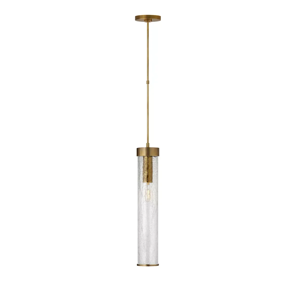 Kelly Wearstler Liaison Long Pendant with Crackle Glass