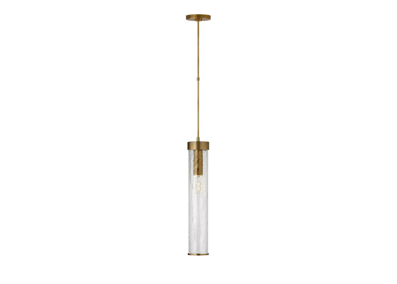 Kelly Wearstler Liaison Long Pendant with Crackle Glass