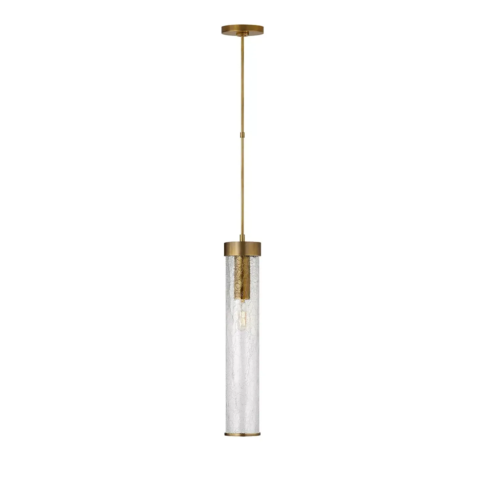 Kelly Wearstler Liaison Long Pendant with Crackle Glass