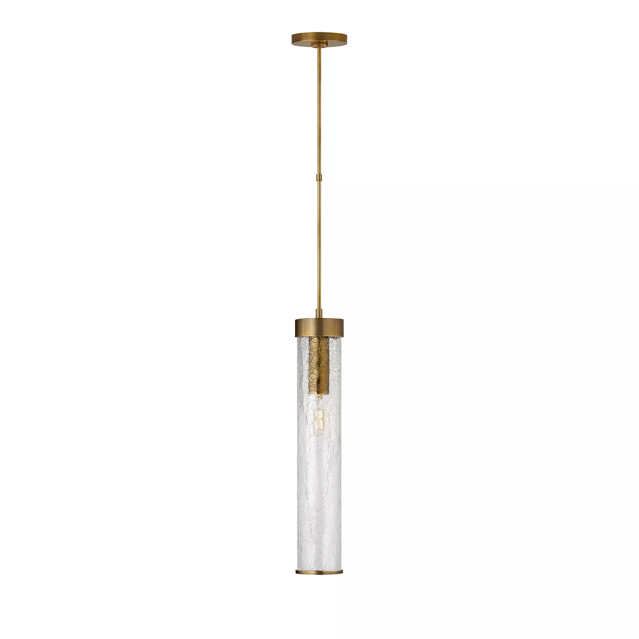 Kelly Wearstler Liaison Long Pendant with Crackle Glass