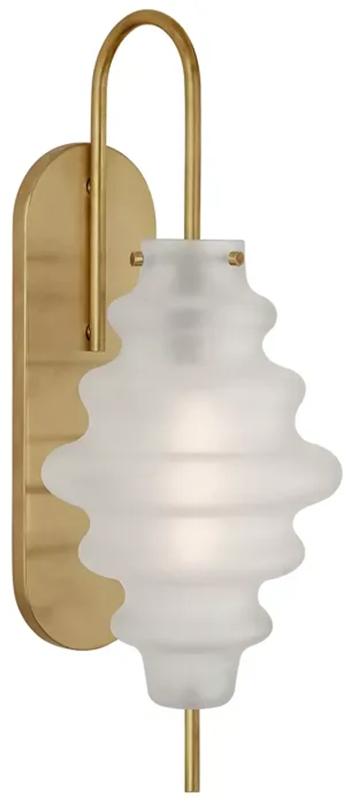 Kelly Wearstler Tableau Large Sconce with Volcanic Glass Shade