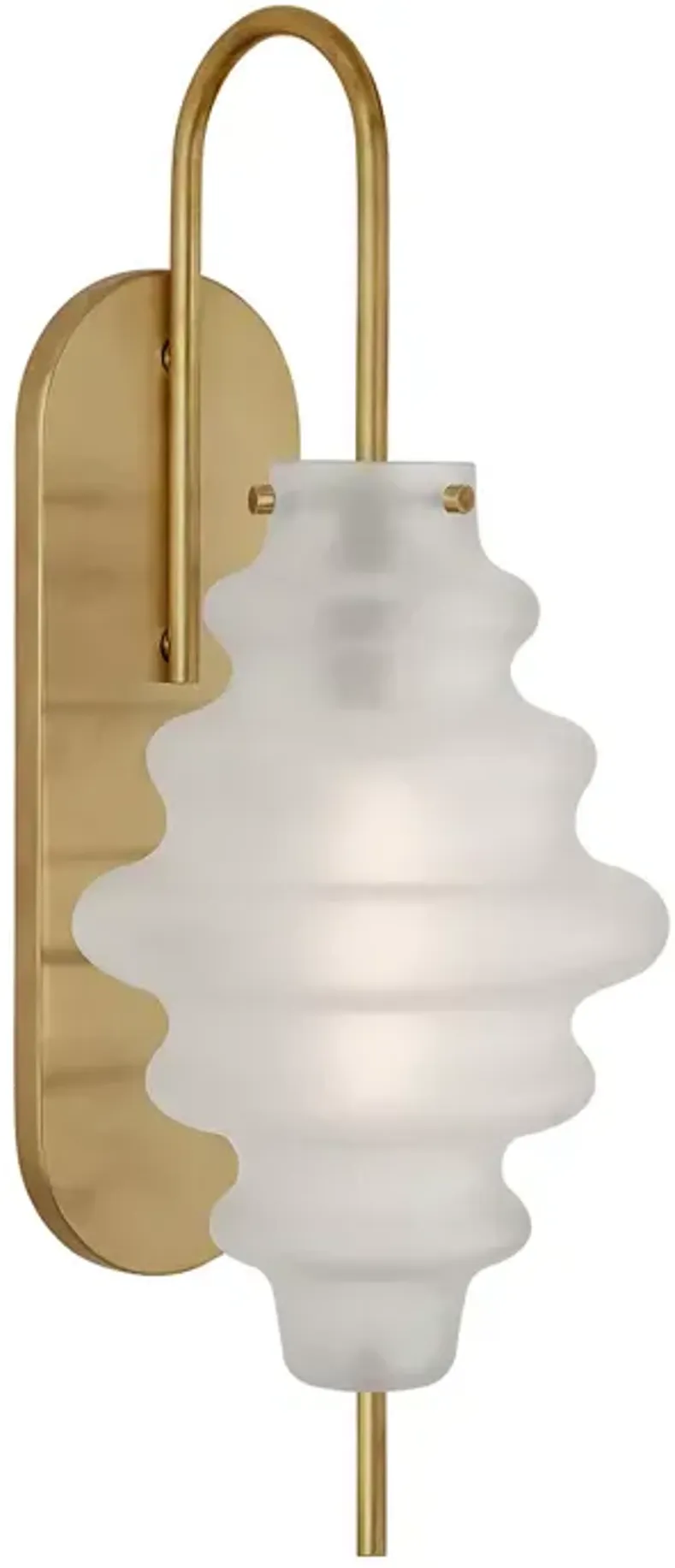 Kelly Wearstler Tableau Large Sconce with Volcanic Glass Shade