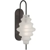 Kelly Wearstler Tableau Large Sconce with Volcanic Glass Shade