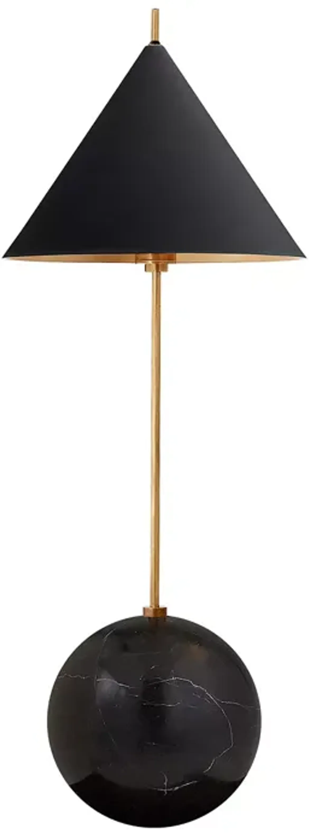 Kelly Wearstler Cleo Orb Base Black Desk Lamp